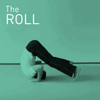 Performing a backward roll exercise