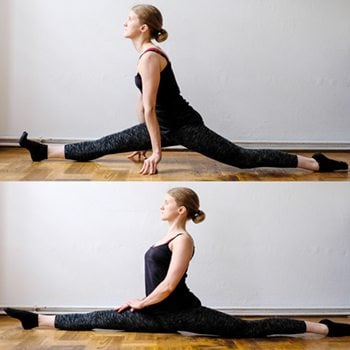 Progression of a splits technique