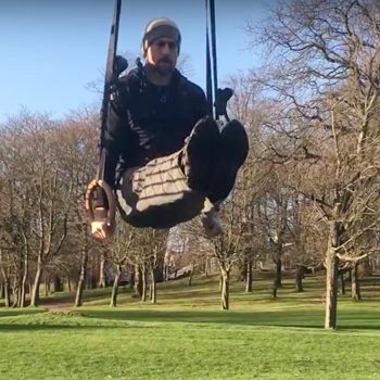 Brad Newman doing rings l-sit with gmb rings one