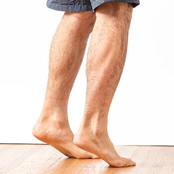 Calves ankles and feet