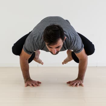 Ryan in crow pose