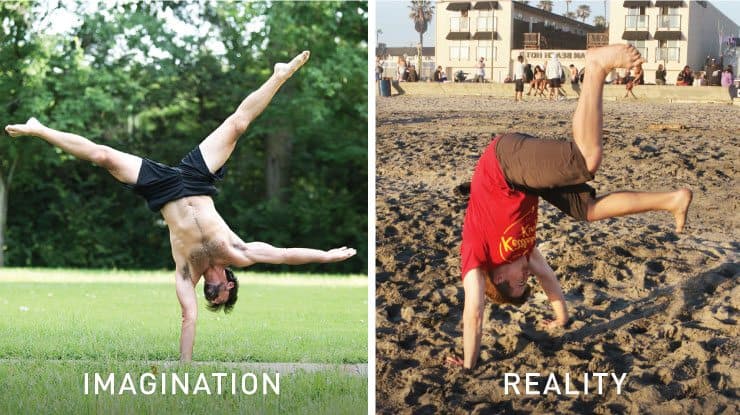 One armed handstand imagination vs reality