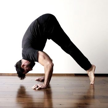 Ryan doing an inverted press exercise