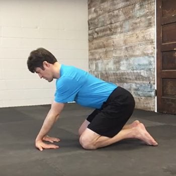 Jeff doing wrist stretches