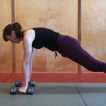 Shoulder plank exercise