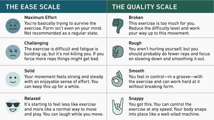 measurable ease and quality scale