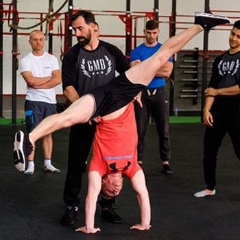 Ryan teaching the handstand