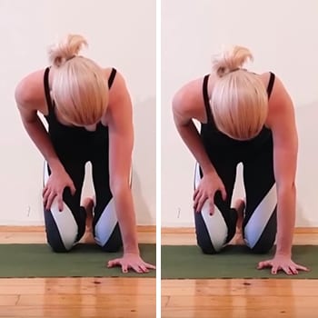 Alicia showing hyperextension in elbow 