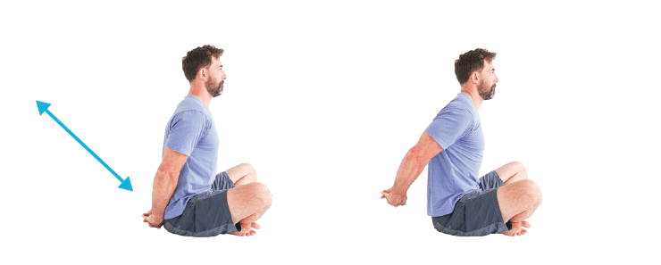 Shoulder Mobility clasped hands extension