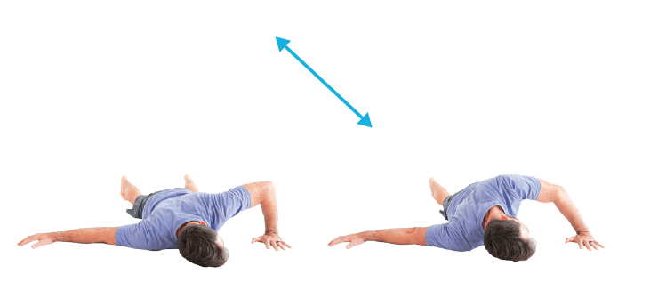 Shoulder Mobility Prone bent arm stretch