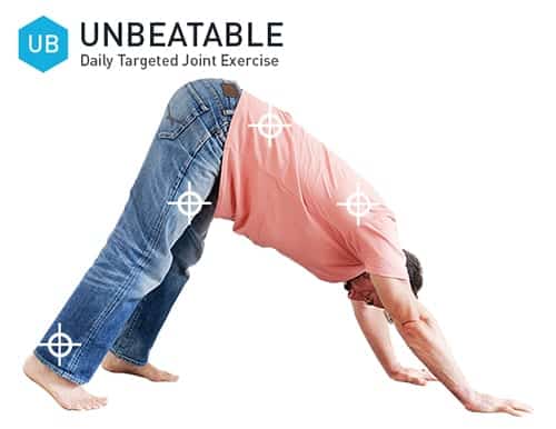 Unbeatable product image with Ryan doing Bear walk