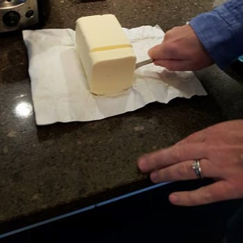 cutting butter