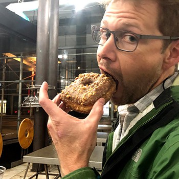 GMB Eating Skills-Andy eating donut