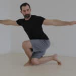 GMB Head Coach Ryan Hurst practicing a peacock squat