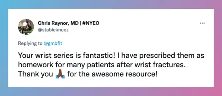 endorsement from orthopedic surgeon