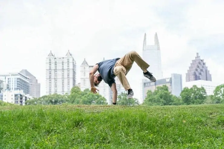 Ryan practicing an advanced movement