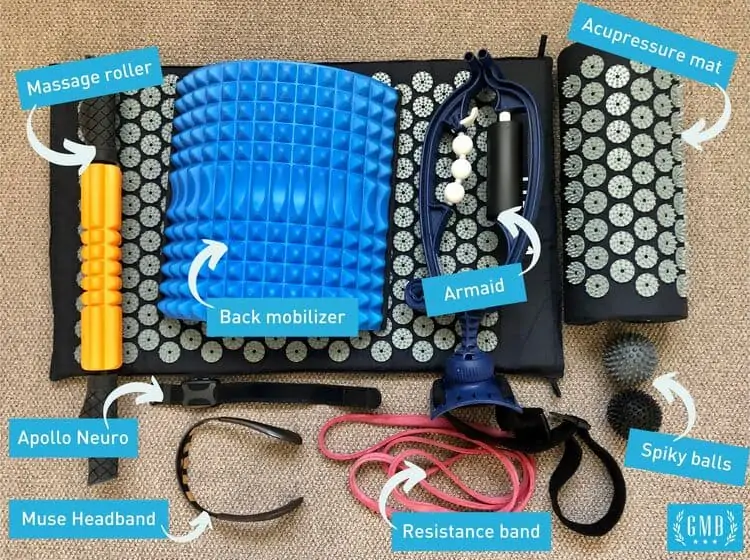 a whole mess of recovery gadgets for fitness