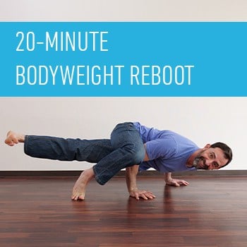 GMB Head Coach Ryan Hurst practicing the 20-Minute Bodyweight Reboot workout