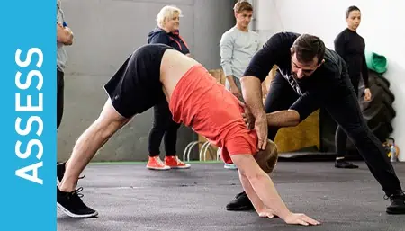 GMB Head Coach Ryan Hurst demonstrating an assessment