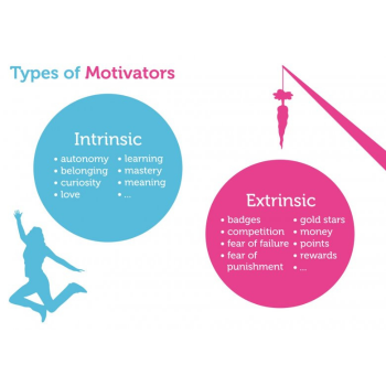 Description of intrinsic and extrinsic motivation