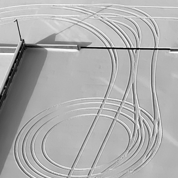 Tire tracks