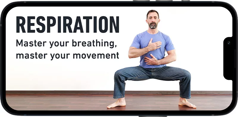 GMB Mobility - Bonus Edition 14 Respiration program displayed on an iPhone