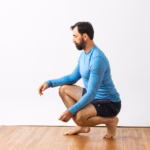 Man standing up from the ground