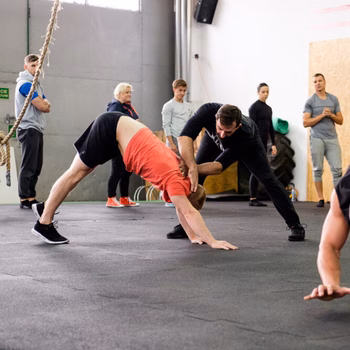 Teaching a locomotion exercise crawling movement