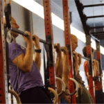 GMB seminar participants practicing pull-ups and they're not even counting their reps, shock!