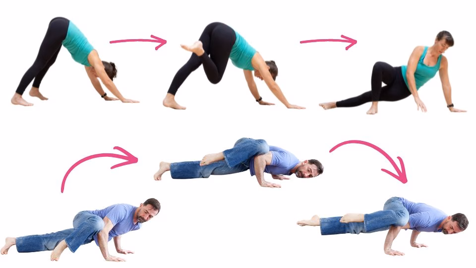 Bear and Spiderman movement progressions from Elements